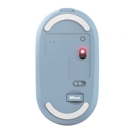 Trust Puck Ratón inalámbrico Bluetooth recargable azul